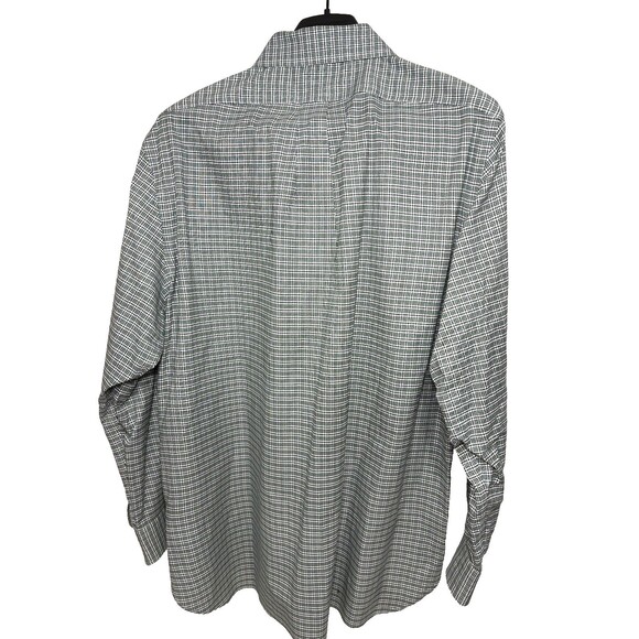 Polo Ralph Lauren Men's Green Plaid Long Sleeve Button Down Shirt  17 1/2 XL - Picture 4 of 5